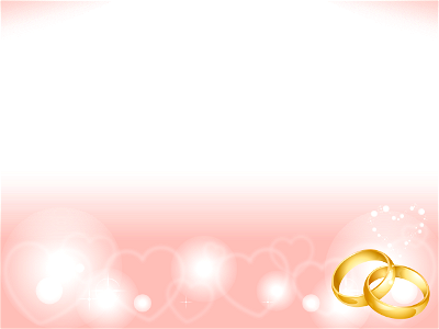 Wedding ring heart background