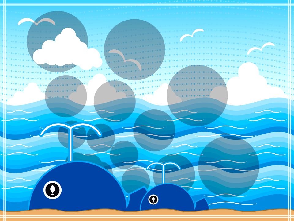 Whales sea