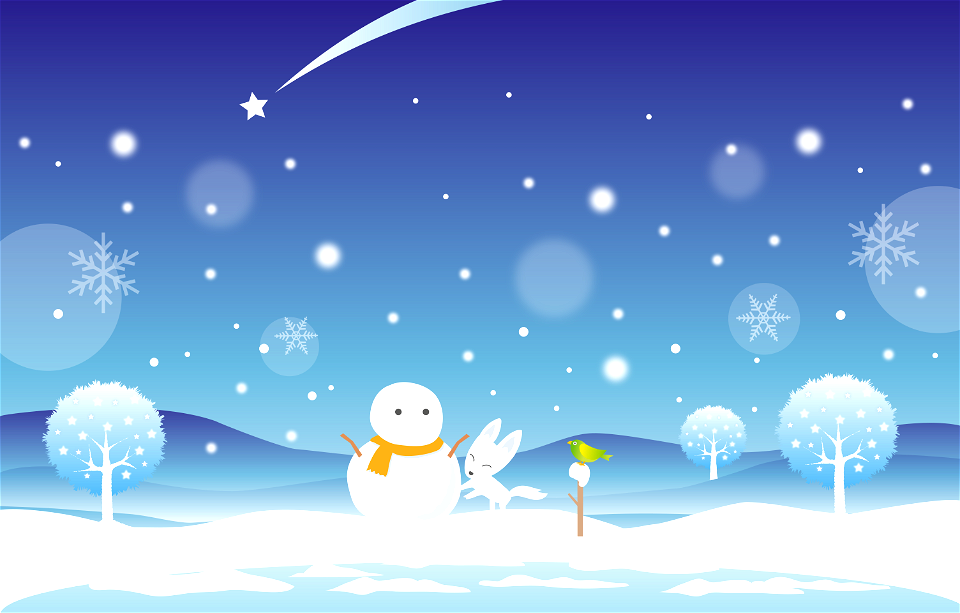Winter snowman