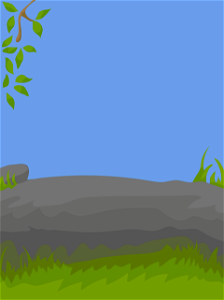 Green land nature background