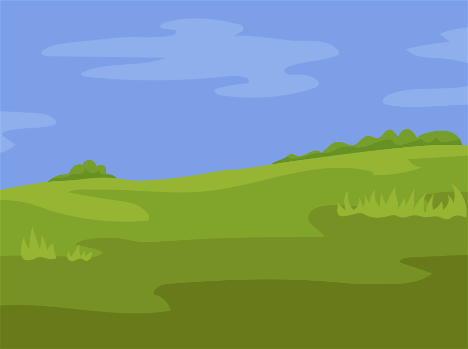 Green valley field background