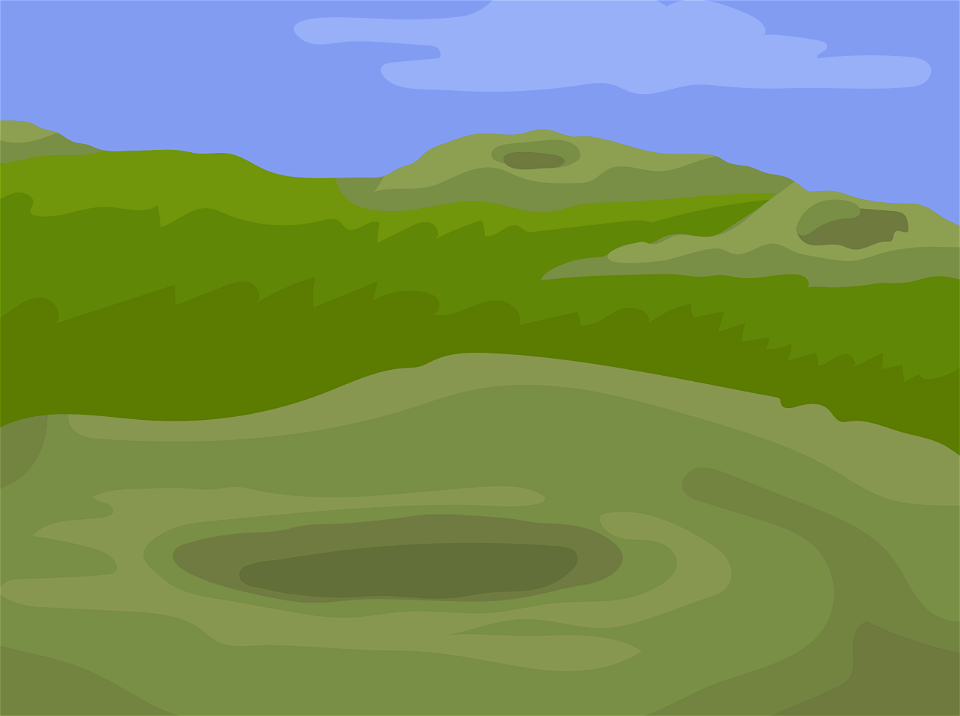 Holes in the ground background