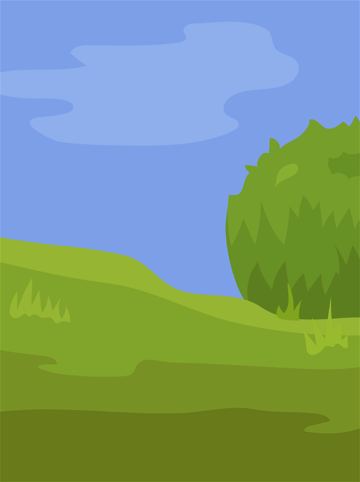 Valley with a tree background