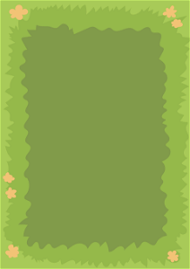 Green grass frame background