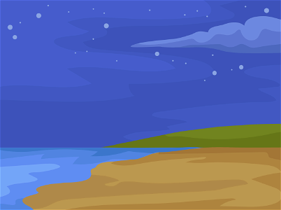 See shore at night background