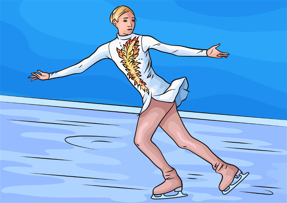 Ice skating girl