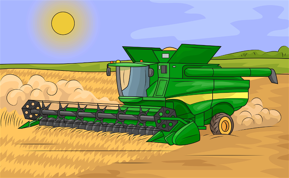John deere combine