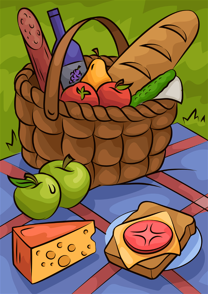 Picnic basket food