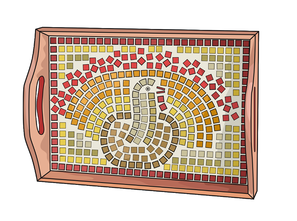 Thanksgiving mosaic platter