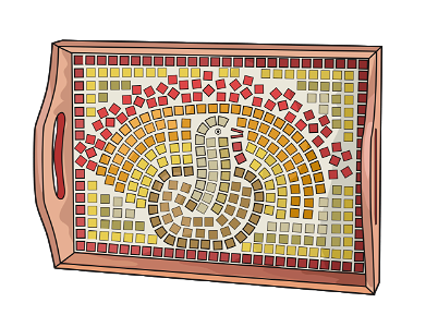 Thanksgiving mosaic platter