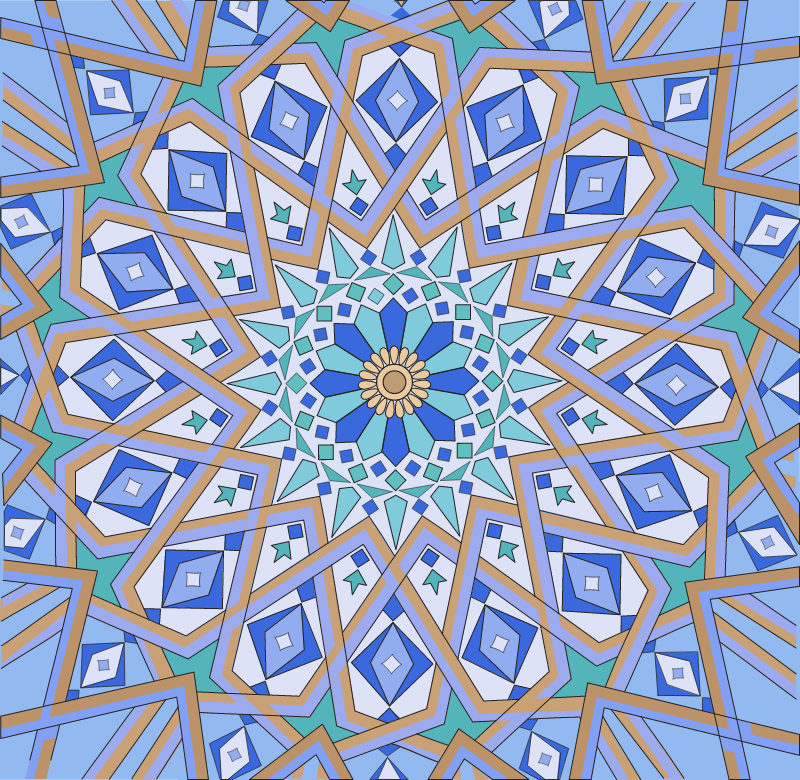 Traditional islamic mosaic