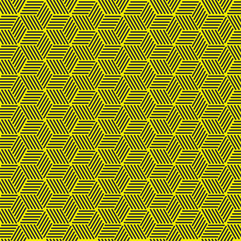 Hexagon lines pattern