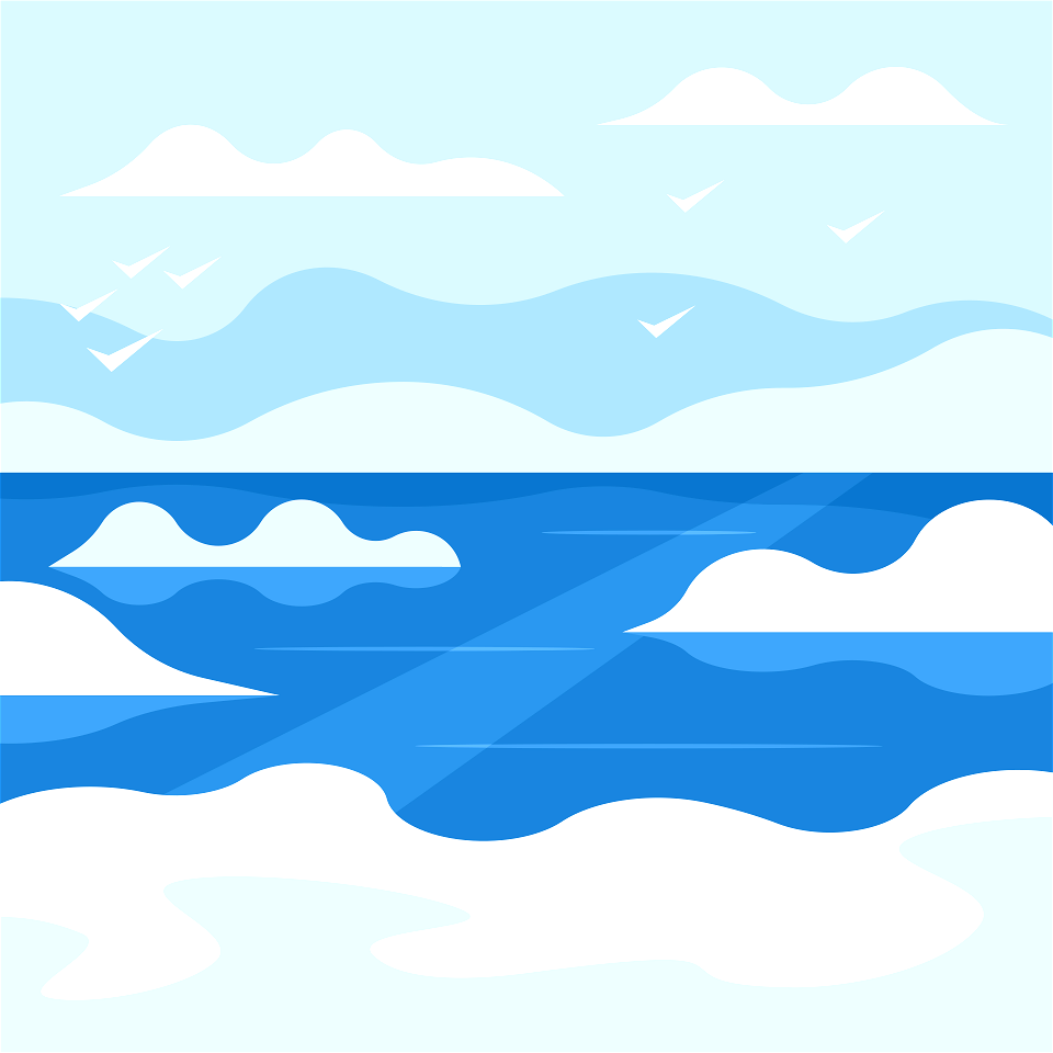 Arctic ice landscape