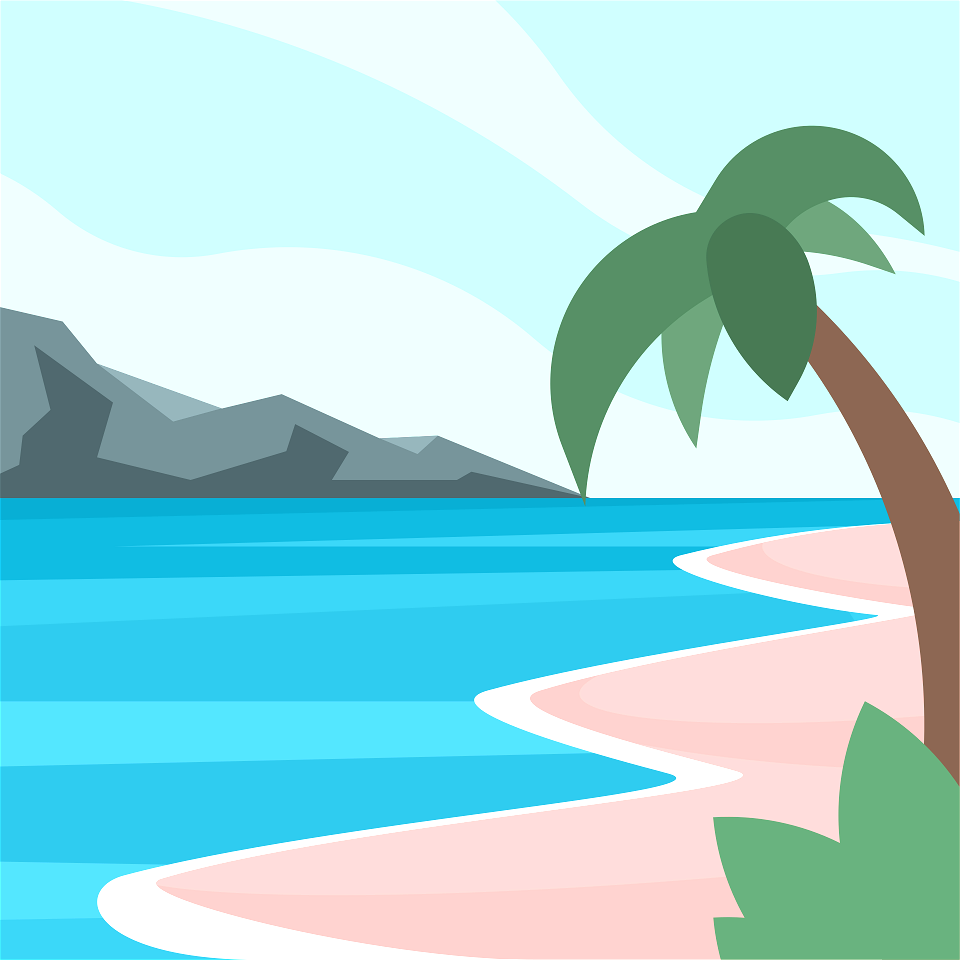 Beach landscape art