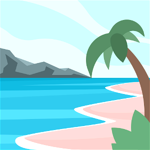 Beach landscape art
