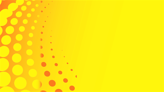 Black halftone yellow background
