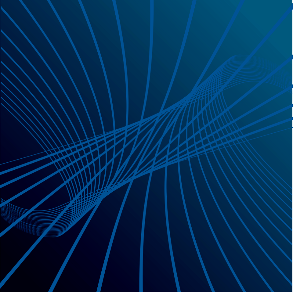 Blue flowing lines