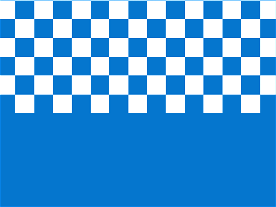 Checkered blue text