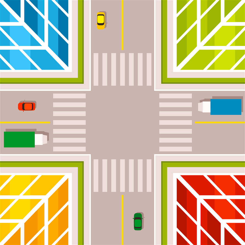 Crossroads top view
