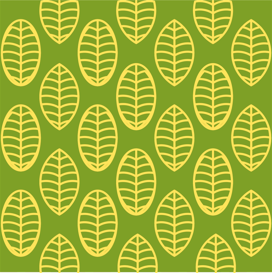 Foliage leaves pattern