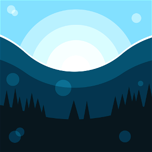 Forest background dawn
