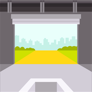 Garage exit