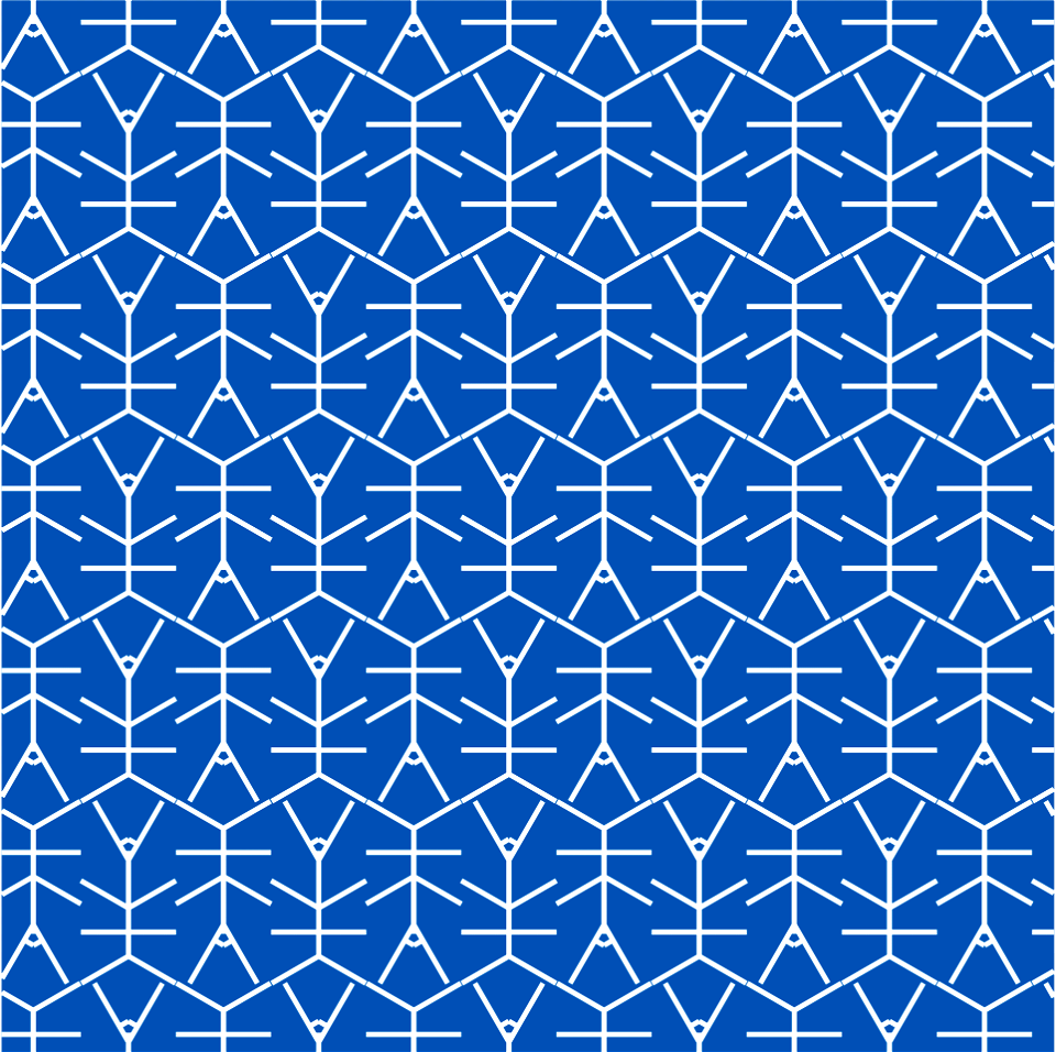 Geometric color pattern