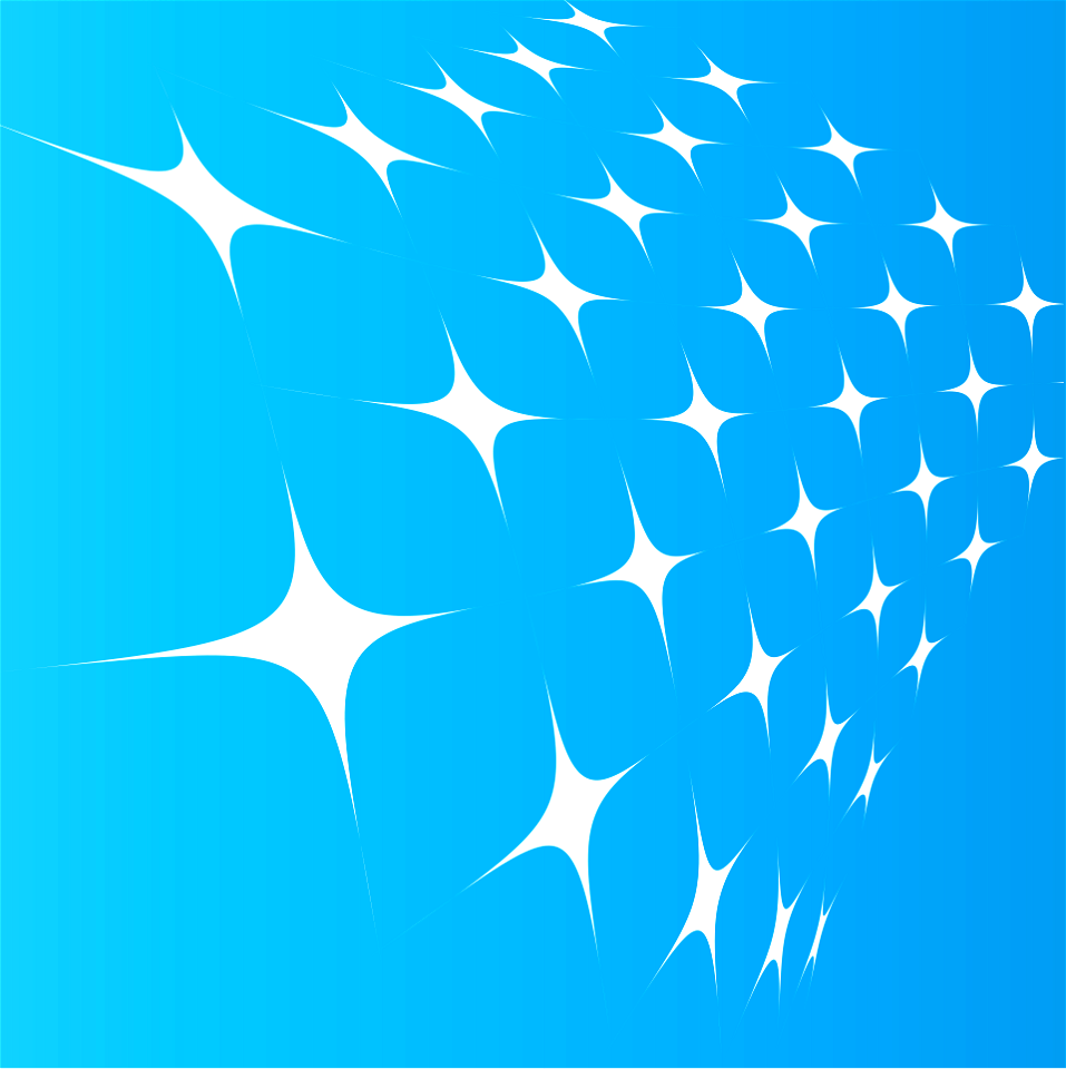 Glossy stars blue