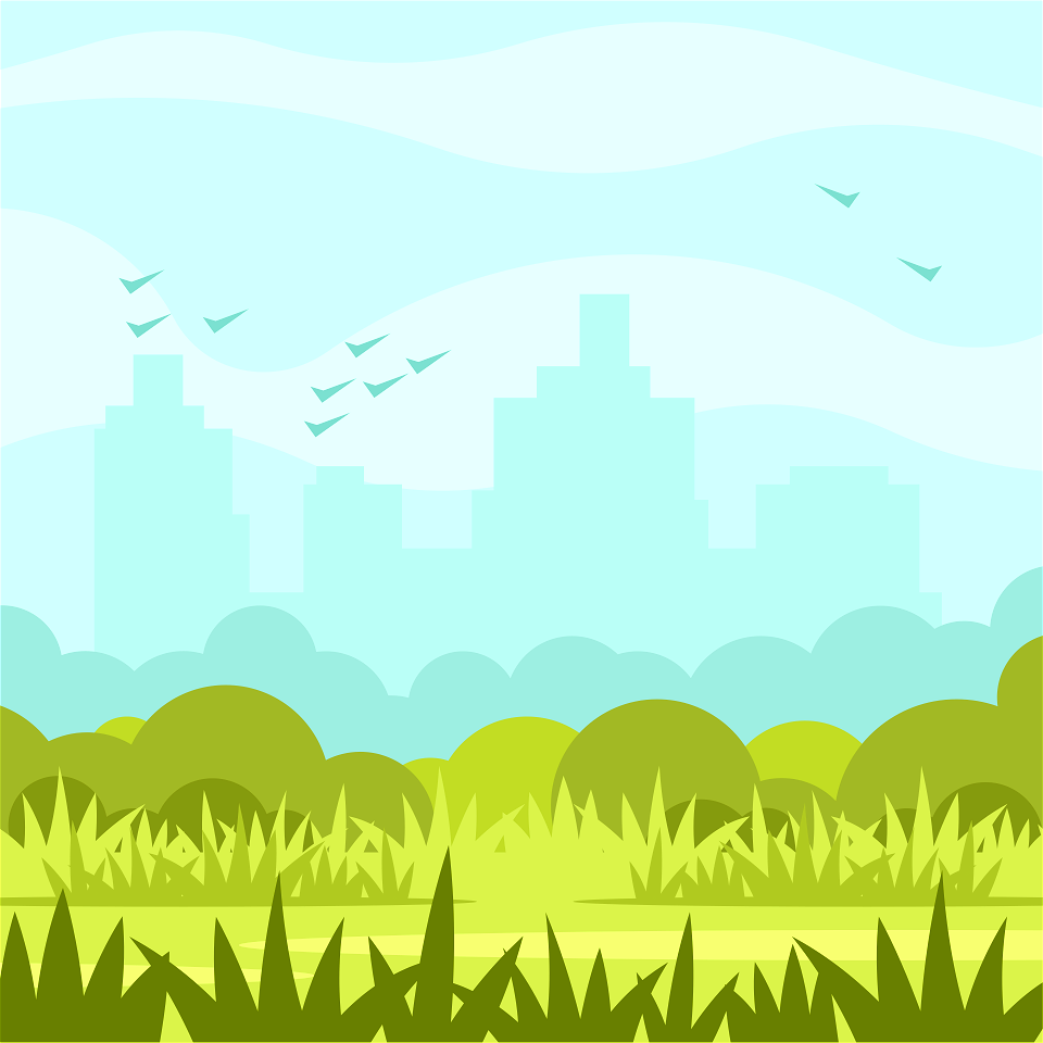 Green landscape city
