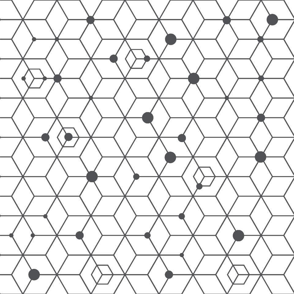 Hexagon lines pattern