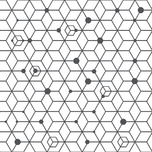 Hexagon lines pattern