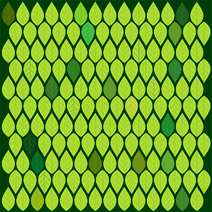Leaves floral pattern