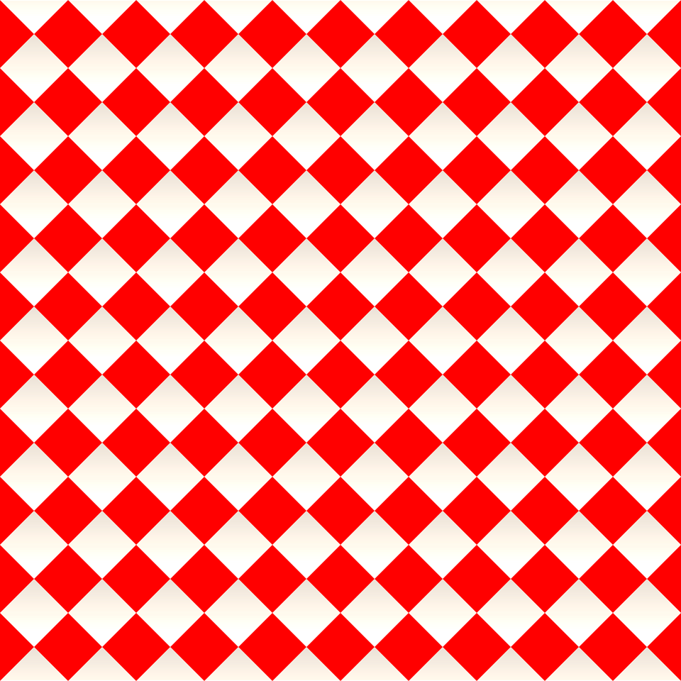 Red checkered pattern