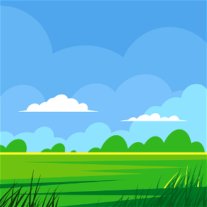 Summer rural landscape