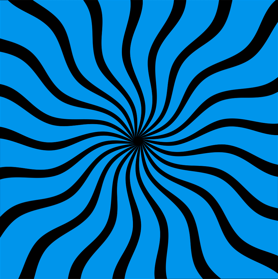 Sunbeams radial blue black