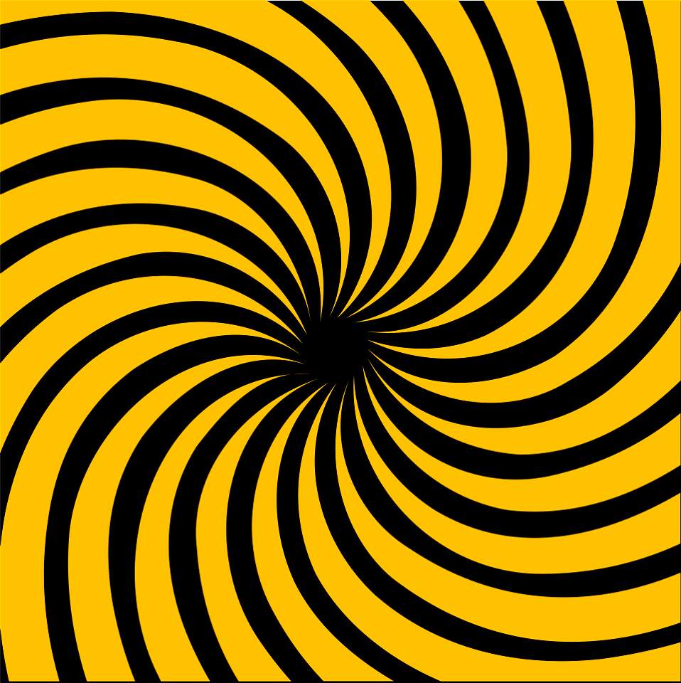 Sunbeams radial yellow black