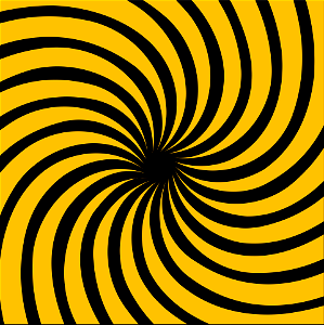 Sunbeams radial yellow black