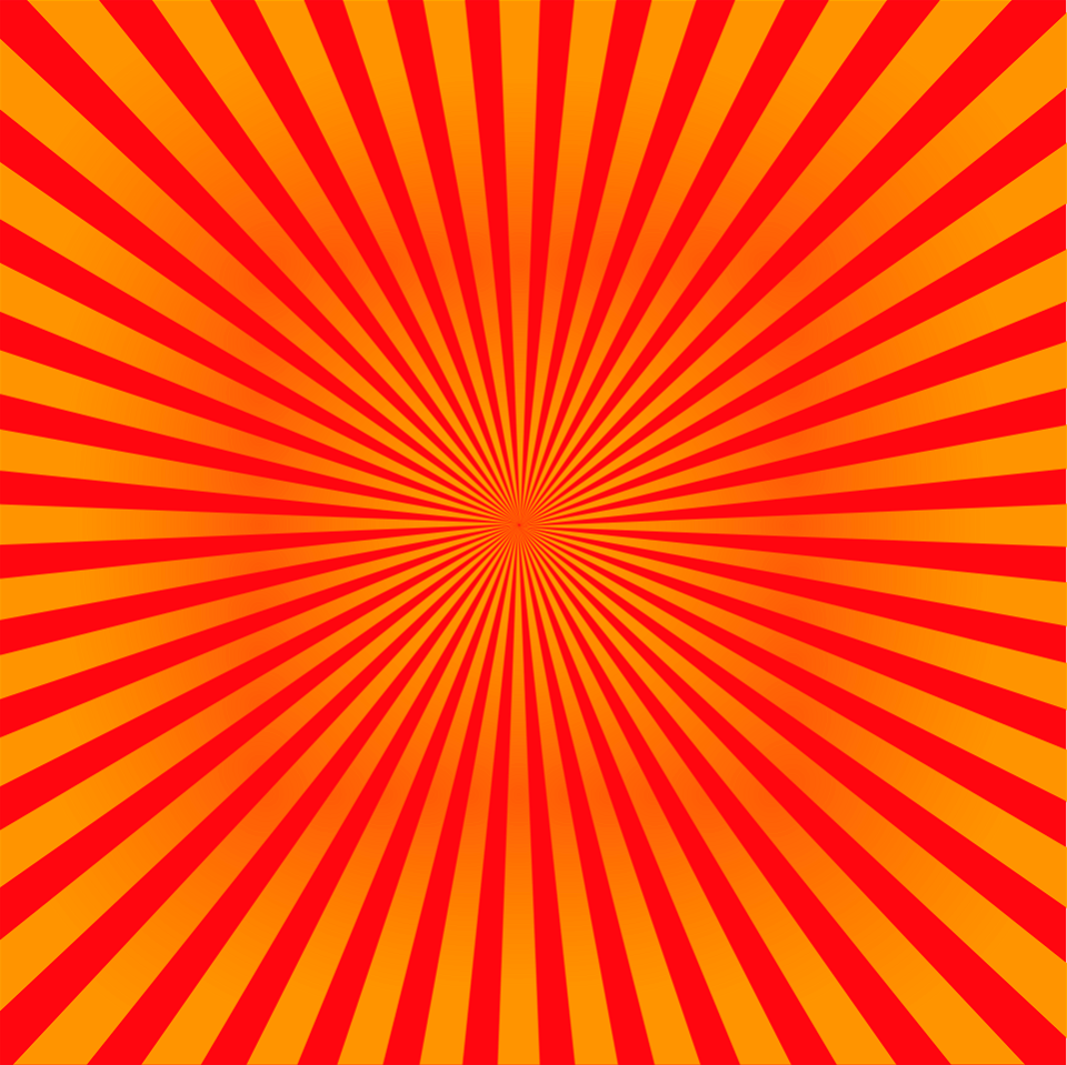 Sunbeams red yellow