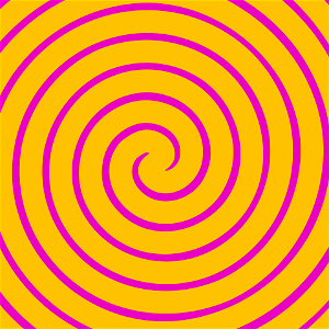 Swirl motion yellow pink