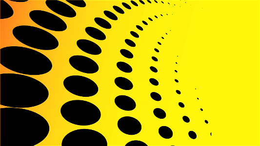 Yellow background halftone