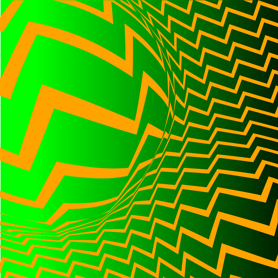 Zigzag green pattern