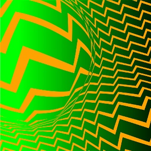 Zigzag green pattern
