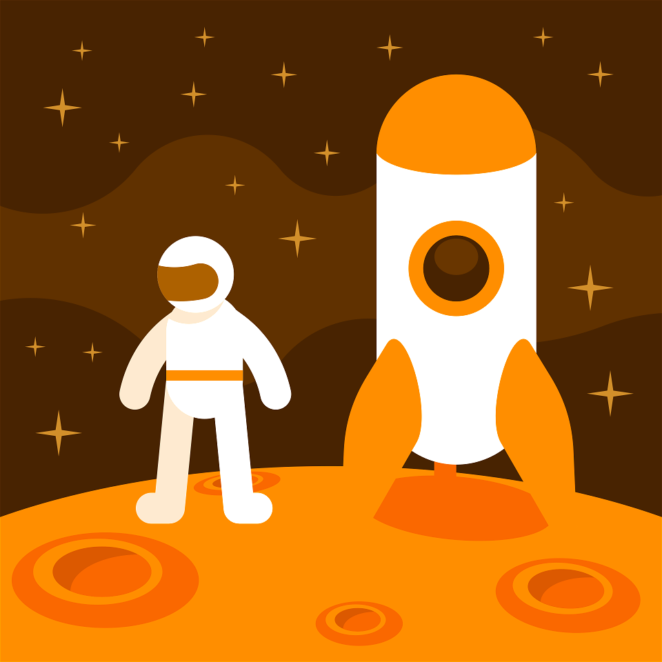 Astronaut on mars