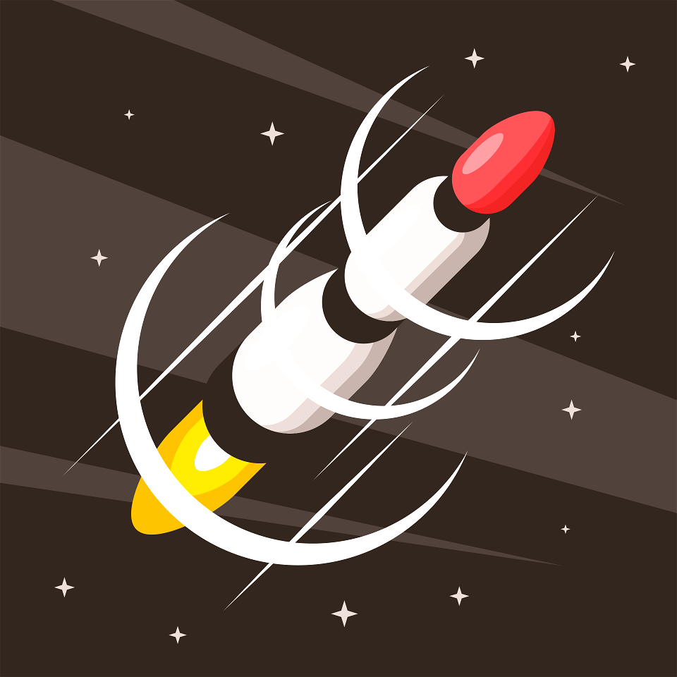 Rocket in space