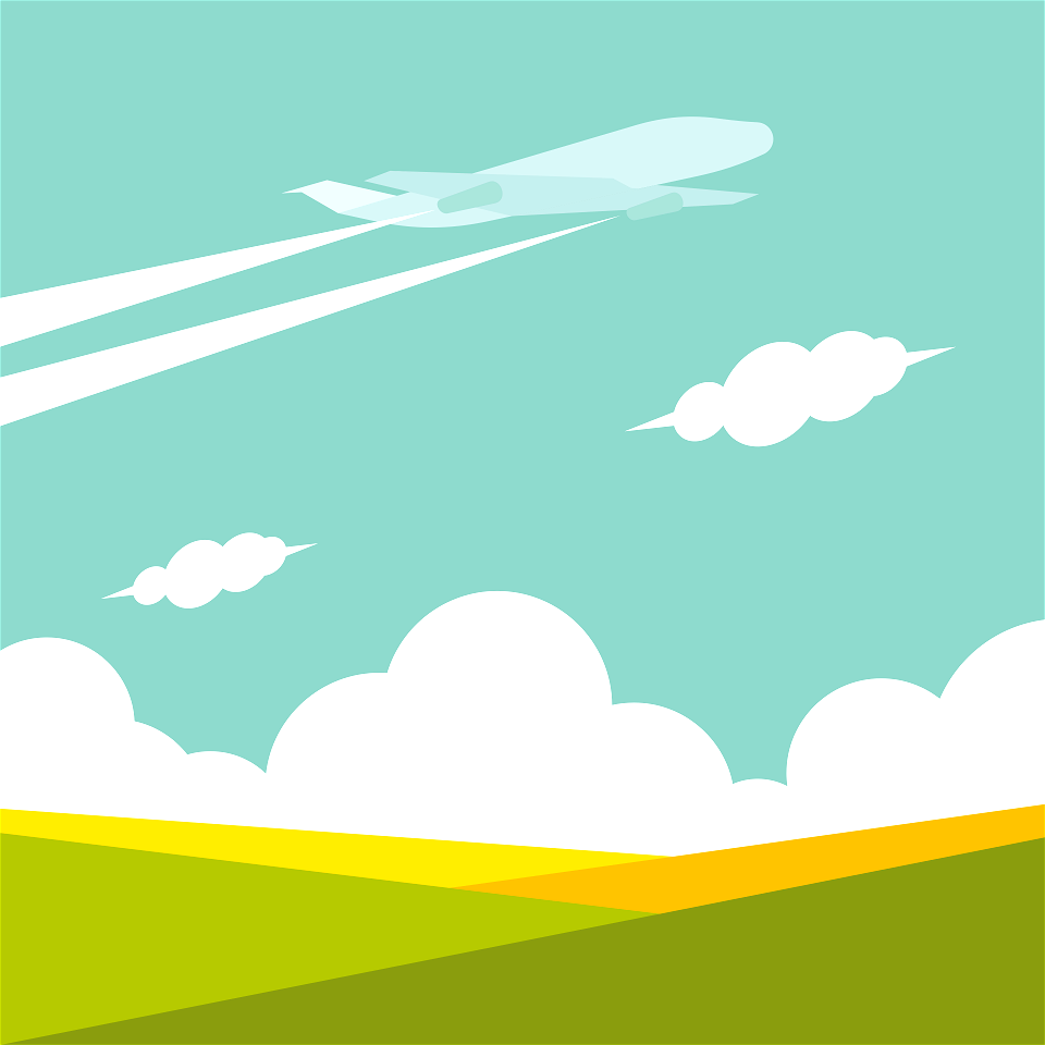 Airplane trail