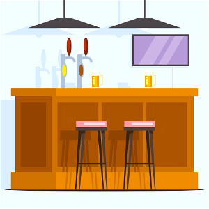 Beer pub interior