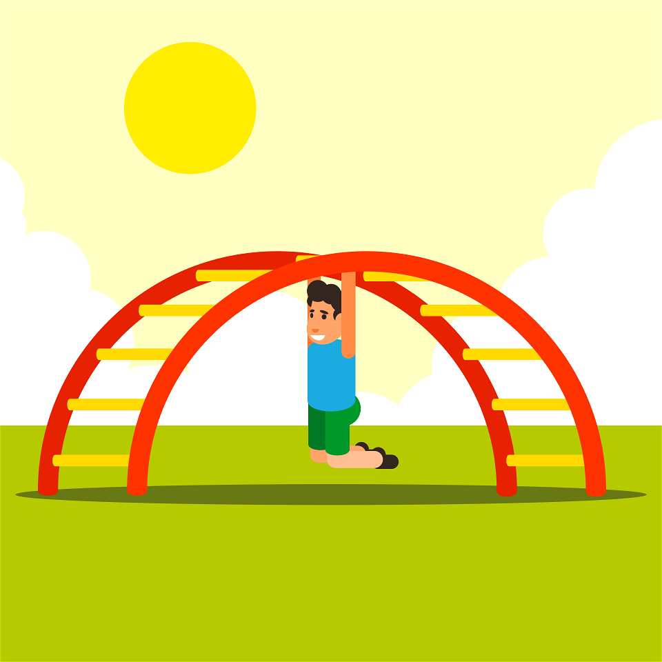 Boy in playground