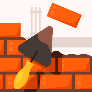 Brick wall spatula