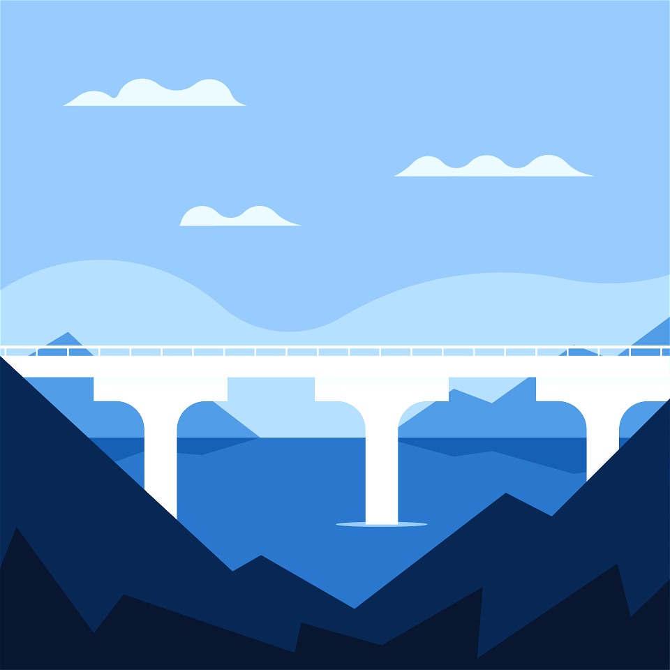 Bridge over water