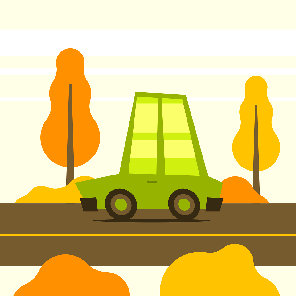 Car on the road